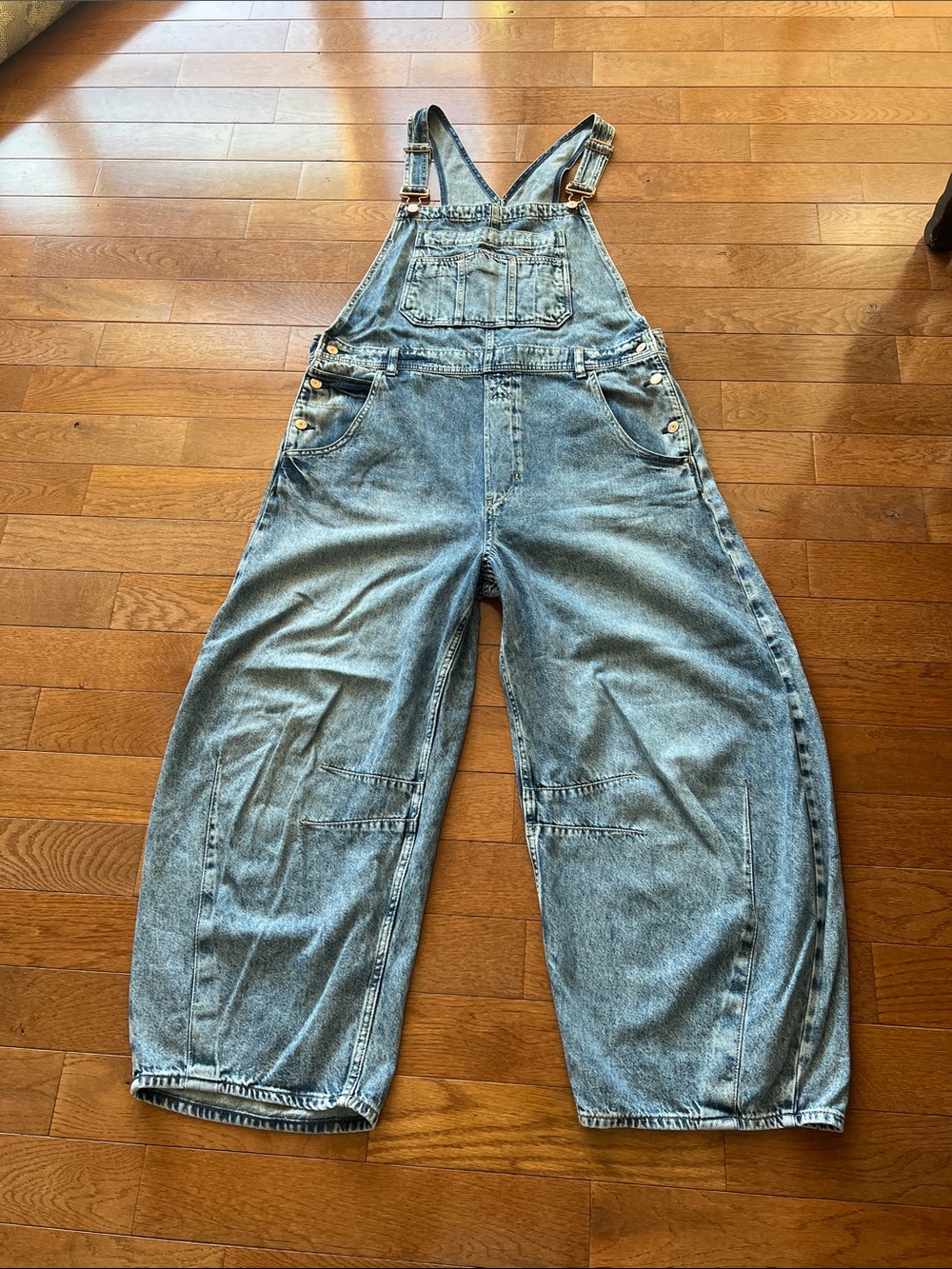 ❤️GAP HORSESHOE BARREL OVERALL- MEDIUM INDIGO-L❤️